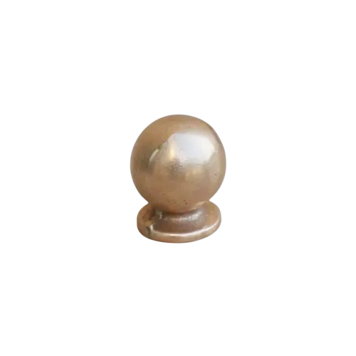 Cabinet knob Boule PM avec Embase Bronze