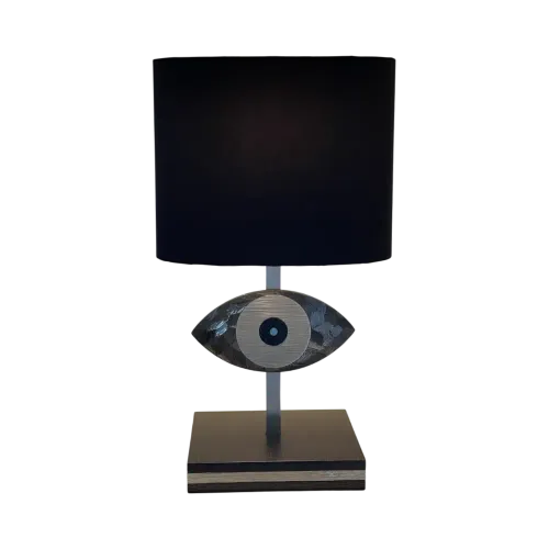 Lamp Oeil Eye Light You gun metal matt nickel and black