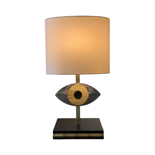 Lamp Oeil Eye Light You nickel and matt gold