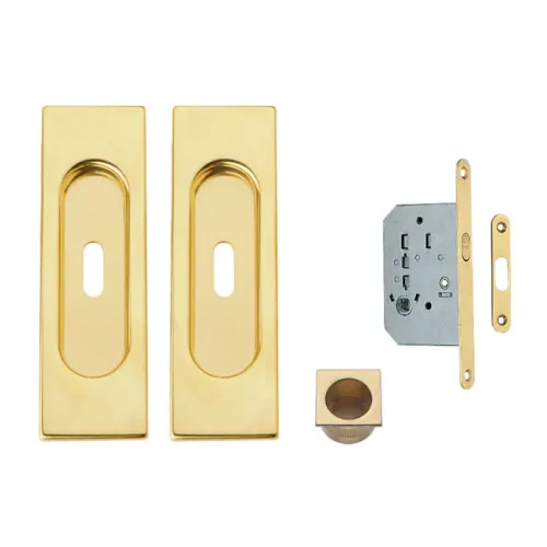 Rectangle keyhole recessed kit 125x40mm