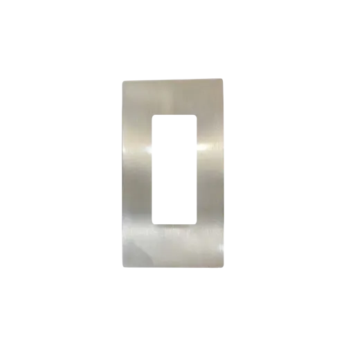 Cabinet knob CD plain round rectangle 80x60mm