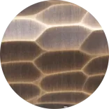 Burnished Brass hammered